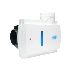 Woonhuisventilator met vochtsensor+timerfunctie COMPACT-10RHB randaarde stekker incl. draadloze bediening 15RF