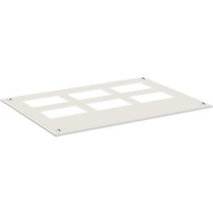 Dakplaat t.b.v 2x TZ kabelinvoerpl. BxD 859x625mm