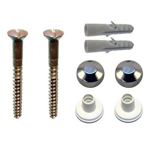 WC-set Behoe 2MF 6x100 LK ms Chroom m. pluggen VVE=100