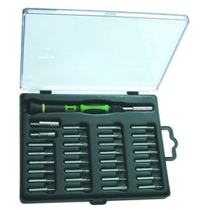 Schroevendraaierset elektronica bit 33-delig