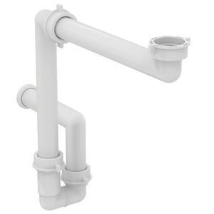 Sifon ruimtebesparend kunststof wit excl. plug EE23033967