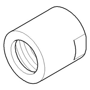 Bevestiging 33x34mm chr gebors.