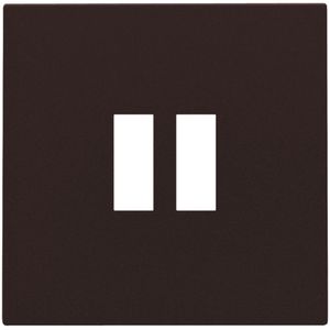 Afwerkingsset dubbele USB-A-lader dark brown