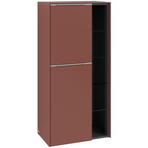 Middenkast SUBWAY 3.0 574x1200x362mm Wine Red C59800AH greep alu. glans