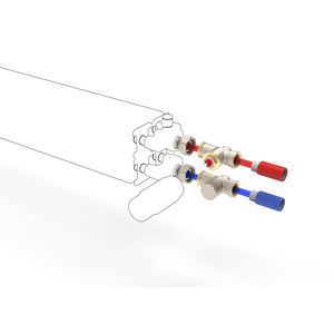 Aansluitset 75 ¾EC Fe/Cuø12/1 naar wand
