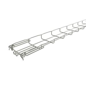 Lengte a 3m. Draadgoot Fasclic + 30/100 RVS 304L