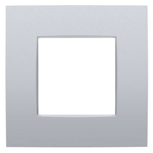 Enkelvoudige afdekplaat Niko Intense sterling coated VVE=40