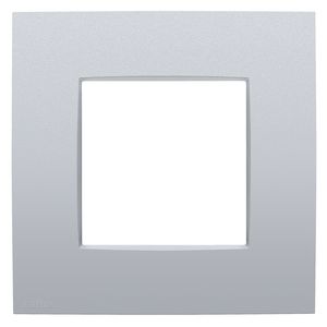 Enkelvoudige afdekplaat Niko Intense sterling coated VVE=40