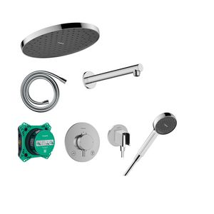 Design ShowerSet Acitvera S/Ecostat Comfort, iBox 2 chroom