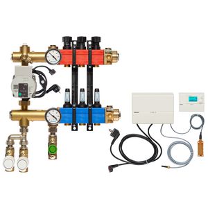 Vloerverw.verdeler 4850 3-pijps E-pomp OA. 10-145l/u 3-groeps