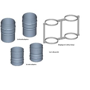 Bevestigingsset rookgasafvoer/luchttoevoer DXC