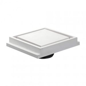 Vierkant toe-/afvoerventiel instucbaar z. frame Ø100mm