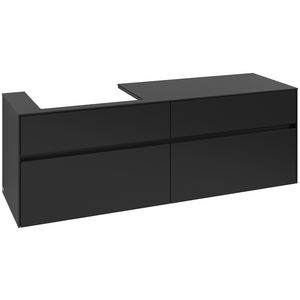 Wastafelonderkast Collaro 1600x548x500mm Volcano Black C022B0VL