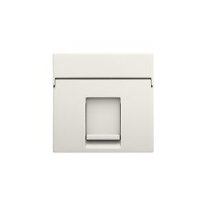 Centraalplaat data 1x RJ cotton white textured