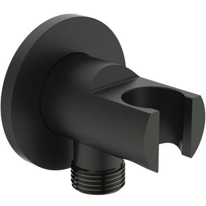 Wandaansluitbocht silk black Idealrain