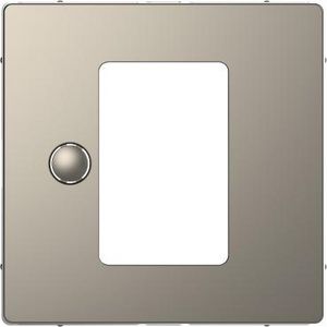 Centraalplaat tbv Touch display Nikkel metallic SysD