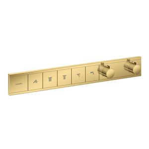 RainSelect thermostaat inbouw voor 5 functies Polished Gold Optic