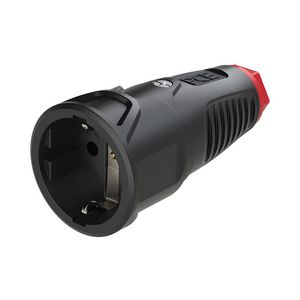 Koppelcontactstop randaarde Taurus2 zwa/roo volrubber VVE=20
