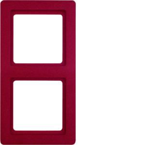 Afdekraam 2-v berker Q.1 rood soft-finish