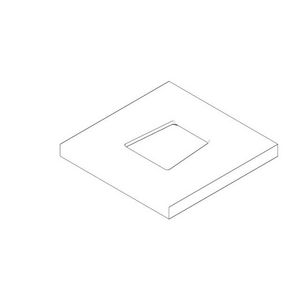 Rozet 131x131x12,5mm Champagne (22kt Goud)