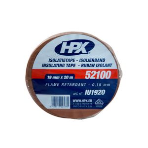 Zelfklevende tape HPX isolatietape VDE PVC 19mmx20m Bruin