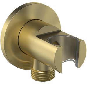 IRAIN WALL BRACKET CYL 1/2"CONN brushed gold (mat goudkleurig)