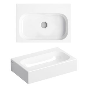 Mini Match Me fontein 450x320mm wit met voorbewerkt kraangat incl bev