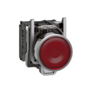 Drukknop Verlicht Verzonken terugv 22mm 120V 1NO + 1NC Ro