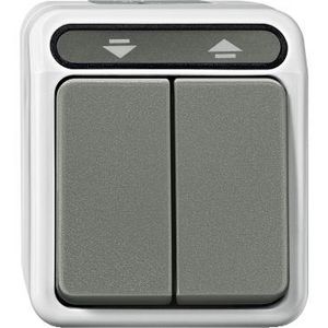 Merten AQUASTAR IP44-Sokkel-Jaloezie impulsdrukker-1-polig-10A/AC 250V