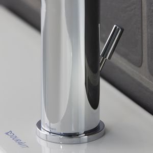 D-Neo wastafelmengkraan 1-hendel sprong 94mm chroom incl. aansluitslangen + waste-inrichting