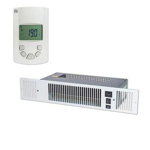 Plintverwarmer Kickspace 600E Eco elektrisch gevoed 3000W incl. draadloze thermostaat exclusief grille/rooster