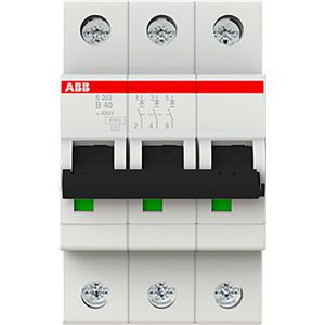 Installatieautomaat 6kA 3-polig B-karakteristiek 40A