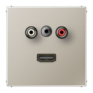 Afdekking edelstaal voor Audio/Jack/HDMI LS