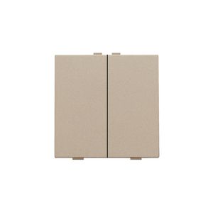 2-voudige drukknop Home Control champagne coated