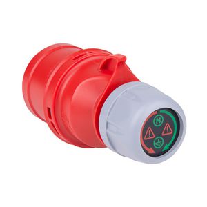 Diagnose stekker 16A 5p 400V 6h rood LED display