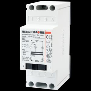 Beltrafo 4/8/12Vac voor kortstondige belasting afschakelbaar