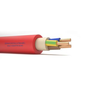 Haspel a 1000m. installatiekabel halogeenvrij functiebehoud HULT rode mantel mbzh FB 30/60 0,6/1kV 1x10mm² (zwart)