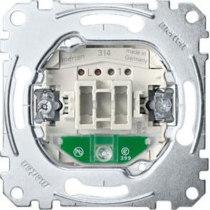 Push-btn insrt make cont. 1P f. keyc. locat.light 6 A 250 V