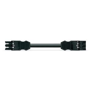 Verbindingkab.3Gx2,5 male-fem 2m zwart Eca 771-9993/007-201