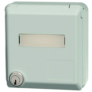 Data Inbouwwandcontactdoos IP44 BTR E-DAT mod. grijs