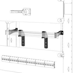 TWEE STUKS DIN RAIL MONTAGEBEUGELS-QDX-VOOR STRUCTUUR P=