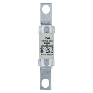 Zekering laagsp. 100A AC 500V BS88/A4 25x110 gL/gG VVE=10