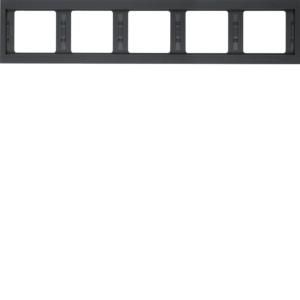 Afdekraam 5-v hor. berker K.1 antraciet mat