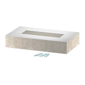Eindstuk voor BSKD12-K1021 105x210 glasvezel grijs