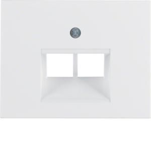 Centraaldoos RJ-datacontactd 2v 45gr berker K.1/K.5 polarwit