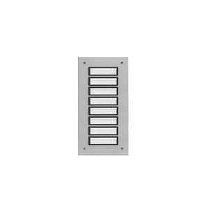 Etageplaat Aluminium inbouw 8-voudig weersbestendig 55808
