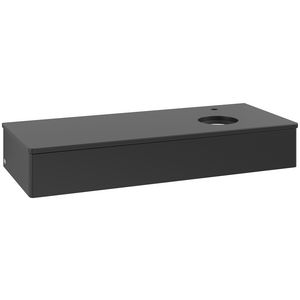 Wastafelonderkast Antao 1200x190x500mm Black Matt Lacquer L12050PD