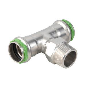 T-koppeling verlopend SudoPress RVS 316L 54x1"bt.dr.x54mm SP6132GV