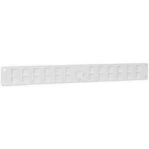 Afsluitbaar ventilatierooster 370x40mm wit