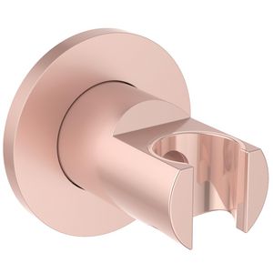 Vaste handdouchehouder rond roze Idealrain